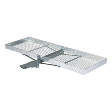 CURT 60" x 20" Aluminum Tray-Style Hitch Cargo Carrier (Folding 2" Shank) 18100