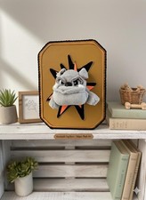 Handmade Faux Taxidermy Bulldog Plush Wall Decor - Quirky Dog Lover Gift Idea
