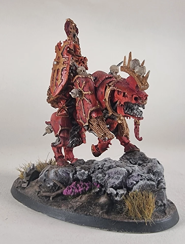 Warhammer Age of Sigmar AOS 40k Khorne Lord On Juggernaut Miniatura Pintada Foto 2 de 2