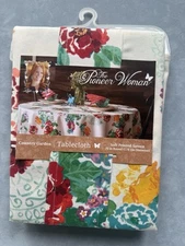 The Pioneer Woman Country Garden Tablecloth Floral Round 70” Soft Printed Sateen