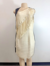 Sachin & Babi Black & White Sequins dress Size 10 US on Sale nh