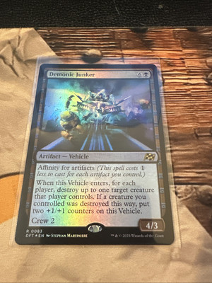 FOIL - Demonic Junker 0083 NM MTG Aetherdrift Magic | eBay