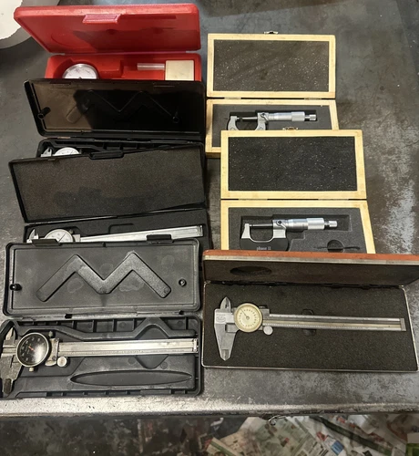 Machinist Inspection Lot Verniers/ Micrometers/ Bore Gage Lot