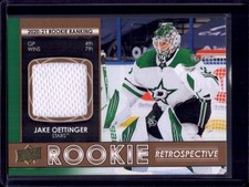 2021-22 Upper Deck Jake Oettinger (Rookie Retrospective-Jersey) #RR-4 Stars (B)