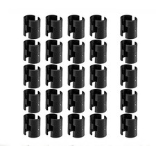 Wire Shelf Black Clips Replacements for 1-inch   7/8 -inch   3/4-inch Metal Post