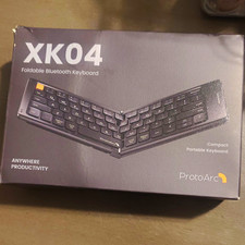 ProtoArc XK04 Foldable Compact Portable Bluetooth Keyboard QWERTY English Black