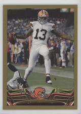 2013 Topps Gold Border 1731/2013 Josh Gordon #198 0a1