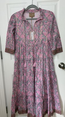 Clara De Label Kaya Midi Dress - Cherry Blossom XS