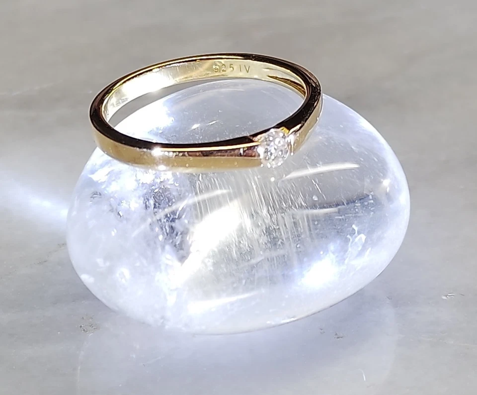 DIAMANT Ring Gr.21 (Ca..66) 925/- SILBER Brilliantschliff - Bild 2 von 4