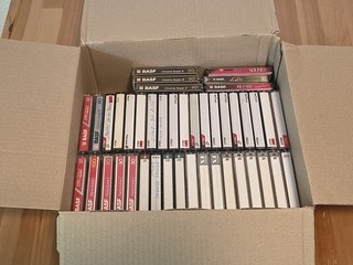 Konvolut diverse Musikkassetten bespielt BASF TDK SONY 43 Stück anschauen!!!