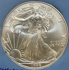 1998 American Eagle Silver - Toned Reverse - .999 - Littleton Holder -