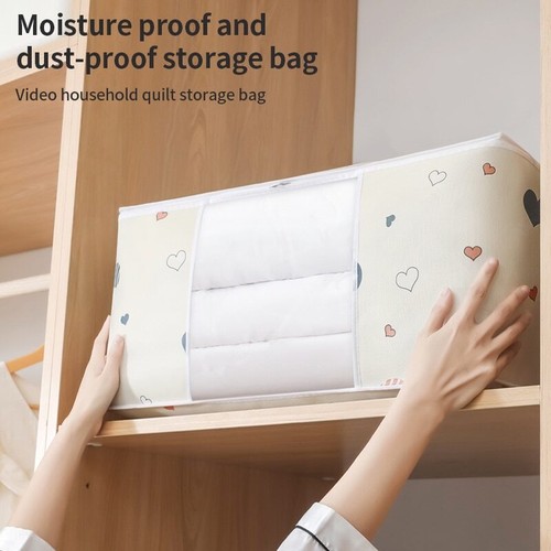 2/4Pcs Underbed Clothes Storage Bags Zipped Organizer Wardrobe Cube Closet Boxes - Picture 19 of 23