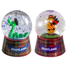 Waterball Snow Globes Scottish Highland Cow, Nessie in Water Christmas Gift