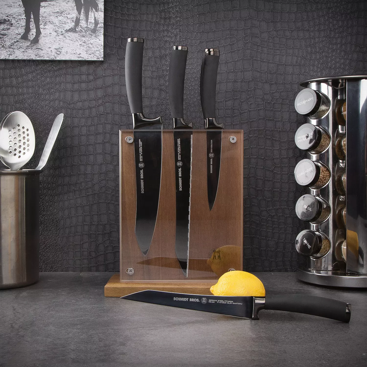 Schmidt Brothers, Cutlery 22-Series 7-Piece Magnetic Knife Block