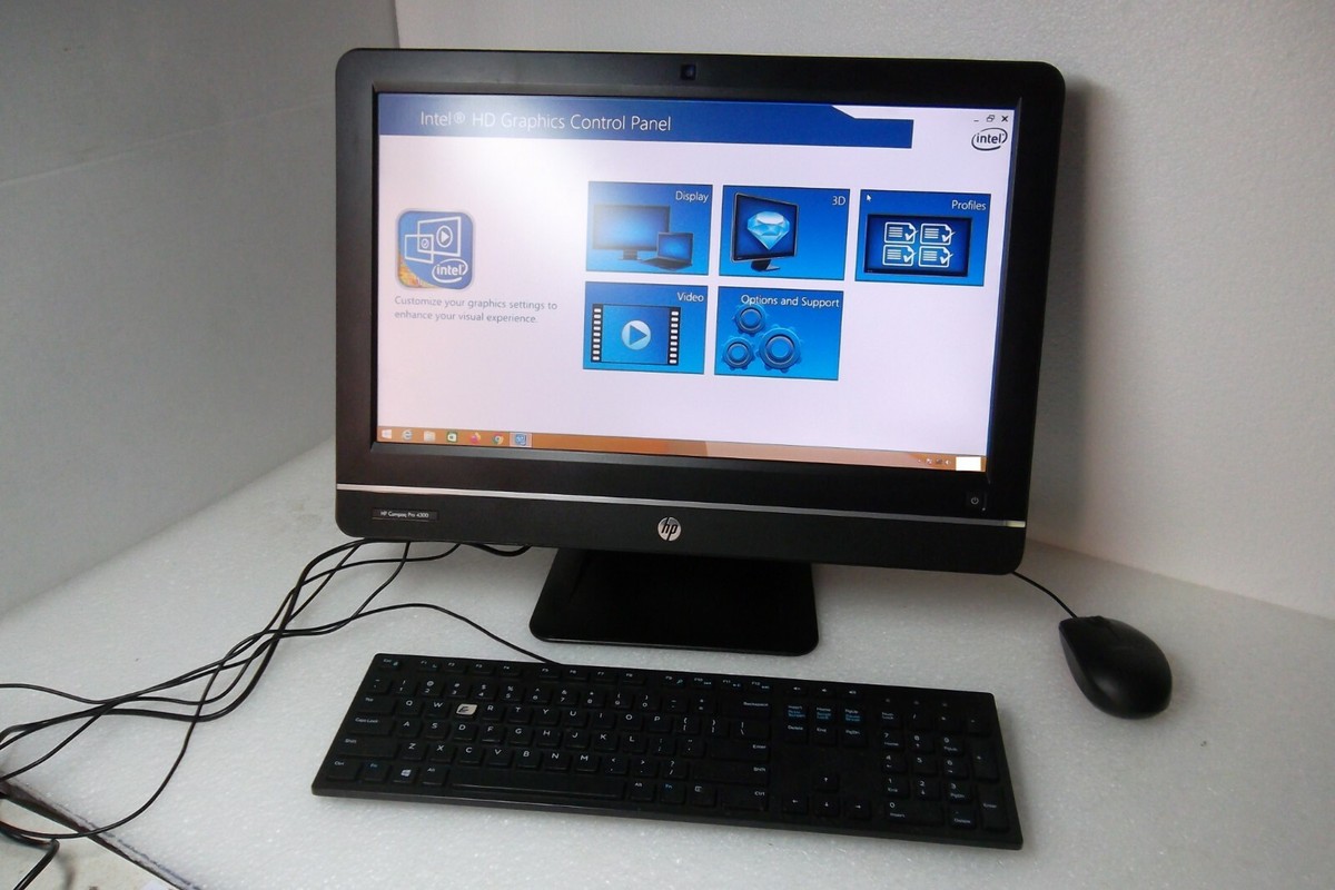 HP Compaq Pro 4300 All-in-One Intel Core i3 3.30GHz 8GB Webcam DVD