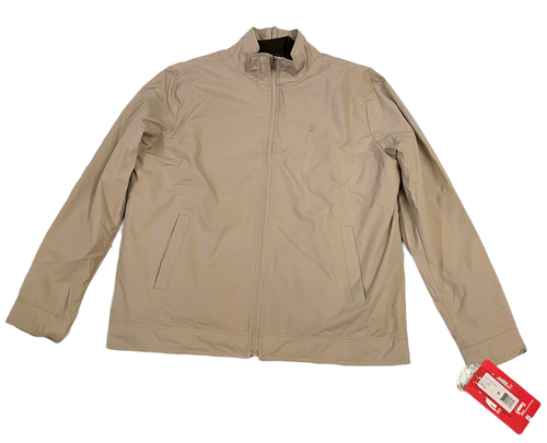 Izod 3 in 1 All Season Jacket Coat Men M Beige (Stone) Outer Shell & Inner Vest - Picture 2 of 11