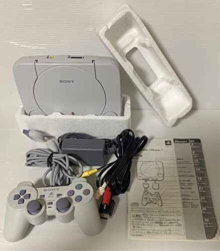 Sony PlayStation 1 PSone SCPH-100 Game Console Full Box Japanese Ver. Fedex  F/S