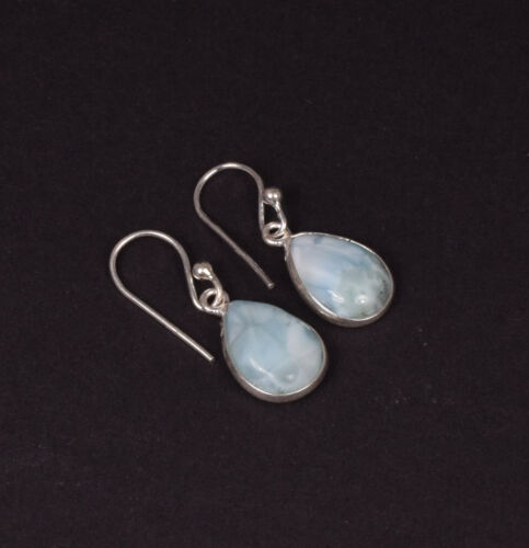 925 Solid Sterling Silver Green Onyx,Garnet Multi Stone Hook Earring Ji760 - Picture 22 of 81