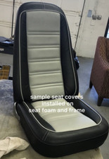 1976-77 Corvette Upholstery Seat Coversblack Smoke Combinationfull Set 4pcs 1976-77 Corvette Upholstery Seat Coversblack Smoke Combinationfull Set 4pcs