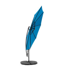 Best Choice Products 10ft Offset Hanging Market Patio Umbrella, Dark Blue