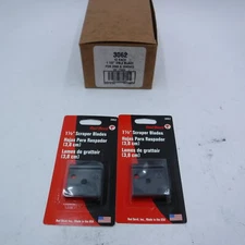 2 Packs Red Devil 3062 1 1/2" Scraper Blades 2PCS Per Pack Fits 3040 & 3045 NOS
