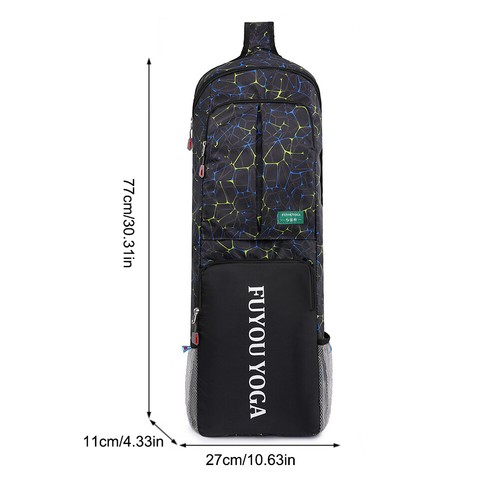 Yoga Exercise Bag Large Capacity Full-Zip Yoga Mat Carrier Bag for Women Men - Picture 8 of 8