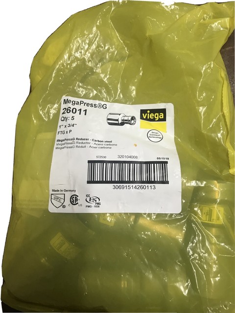 Viega Megapress G Pipe Reducer 3 4 X 1 2 Ftg X P For Sale Online Ebay