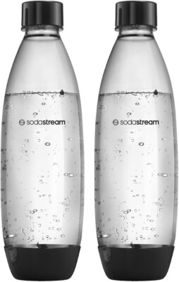 SodaStream DuoPack Fuse 2 x 1 Litre Plastic Bottle   Dishwasher Safe (BPA Free)