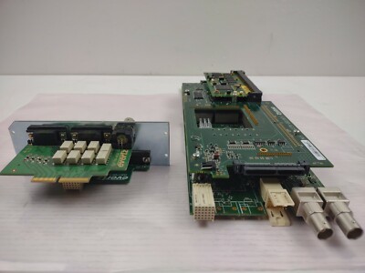 Evertz (2)A7700-AES8- Board with (1)K7700-AES8-10 Backplate