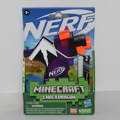 NEW Hasbro F4423 Nerf MicroShots Minecraft ENDER DRAGON Mini Blaster Gun