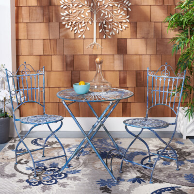 SAFAVIEH Outdoor Collection Belen Bistro Set, Table Chairs