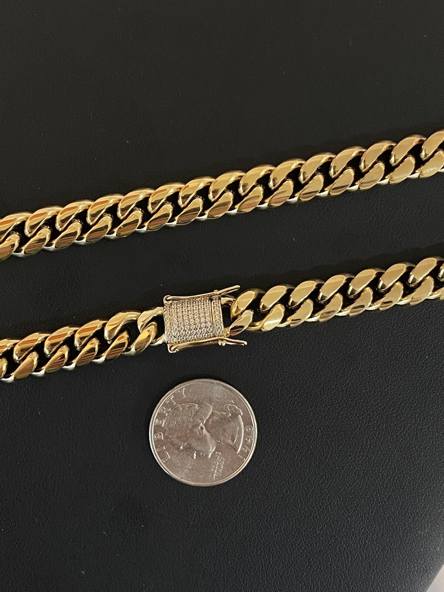 【20cm】【10mm】【18K刻印あり】【Miami Cuban】ブレスレット 20cm】【10mm】【18K刻印あり】【Miami Cuban】ブレスレット