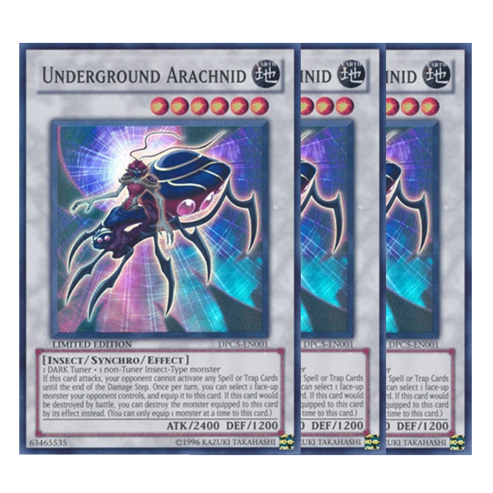 x3 Underground Arachnid - DPC5-EN001 - Super Rare - Limited Edition | eBay x3 Underground Arachnid - DPC5-EN001 - Super Rare - Limited Edition | eBay
