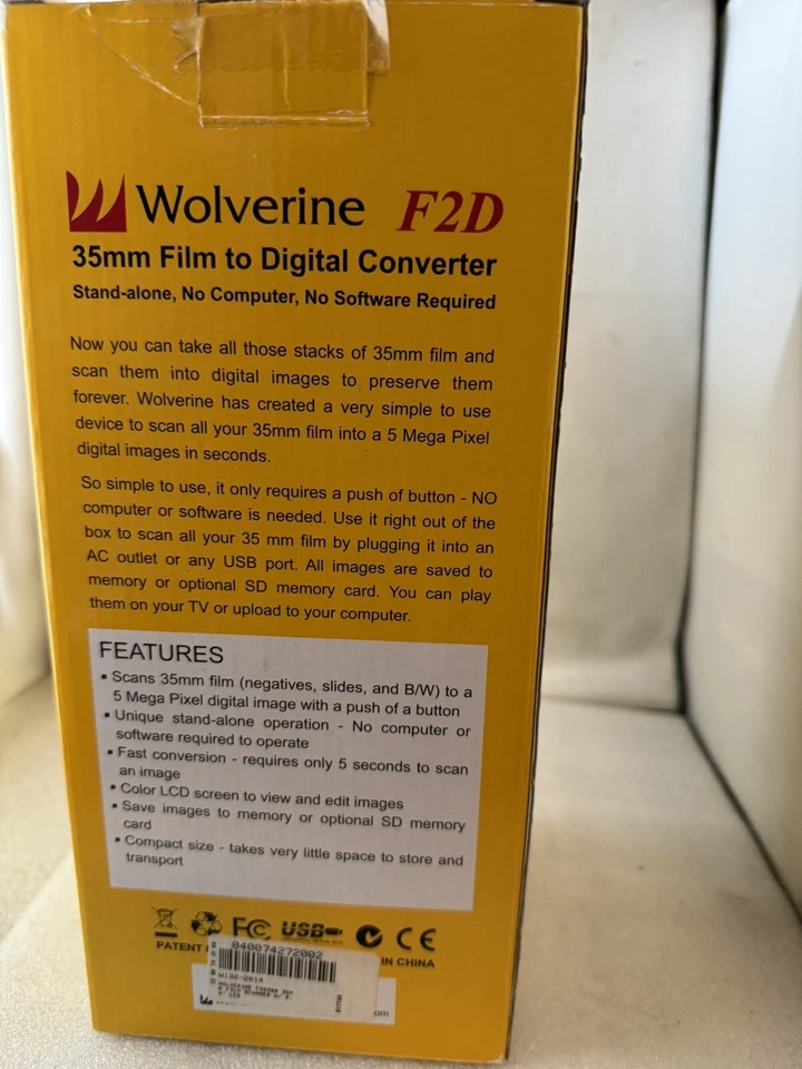 Wolverine F2D 35mm Film to Digital Converter Stand Alone No Software Needed - Image 4 of 4