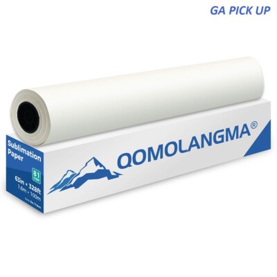 GA PICKUP-63'' x 328ft 81g Dye Sublimation Paper Roll for Heat Transfer Printing