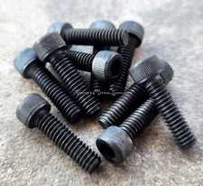 Ten 5/8" 8-32 American Black Hex Cap Screws Tattoo Machine Parts Forward Tattoo