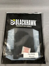 BLACKHAWK Foundation Series Black FLAT MOLLE PLACARD 37FS11BK - NEW