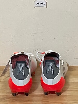 富士山9 Adidas X Speedflow.1 FG White/Grey/Orange Soccer Cleats Sz