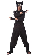 Kankuro Cosplay Halloween Party Costume Sand Ninja Outfit V2 US Size Kid - US3XL