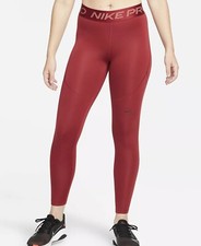 Women’s Nike Pro XSmall Burgundy Tight Fit/Full Length Legging New With Tags