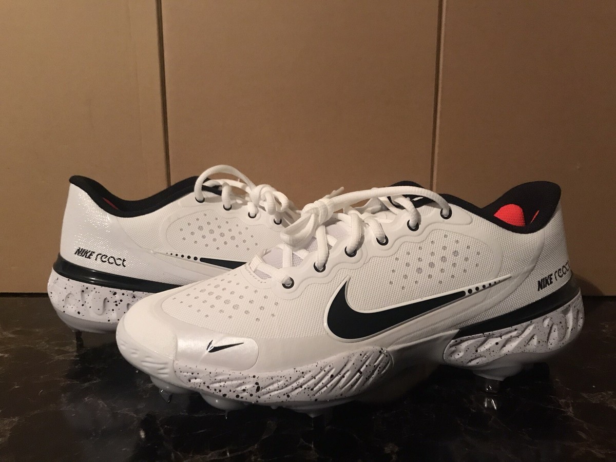 Nike Alpha Huarache Elite 3 Low Baseball Cleats White Black  display picture 3