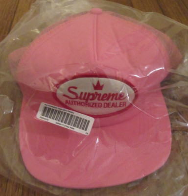 Supreme Authorized Mesh Back 5-Panel Hat Cap Pink Snapback FW24 2024 Brand New
