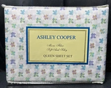Ashley Cooper Queen Sheet Set Flowers Granny Cottage Core