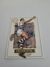 2001 Select AFL Authentic Card All Australia Team AA14 Steven King (Geelong)