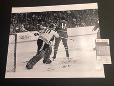 JSA GERRY CHEEVERS & KEN HODGE AUTOGRAPHED 16X20 PHOTO SIGNED AUTO MASK 705