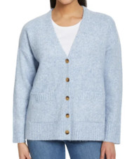 NEW Ella Moss Women's Button Front V Neck Cardigan Sweater Size XL