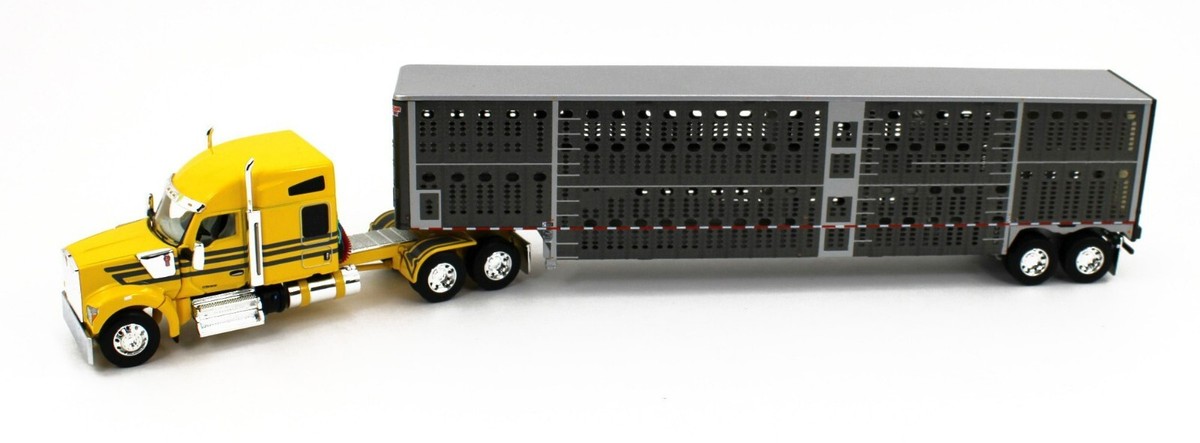 b*i様 1/64 DCP ダイキャストプロモーション KENWORTH W90 DCP 1/64 Kenworth W900 Magnitude Lowboy Jeep And Flip Axle
