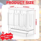 Acrylic Card Dispenser & Organizer for Trading Cards and Booster Packs (3 Slots)