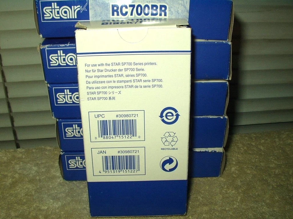 OEM star rc700br black & red ribbon sealed 6 ea sp 700 series printers #30980721 - Image 4 of 4