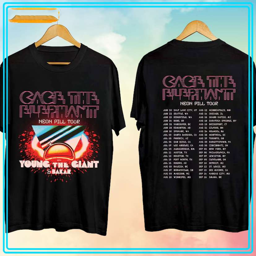 Cage the Elephant Neon Pill Tour 2024 T Shirt Full Size S-5XL BE2614